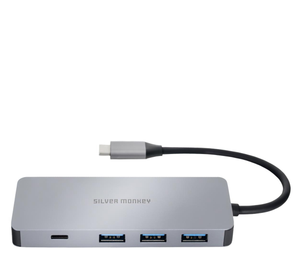 Silver Monkey Adapter USB-C - HDMI, 3xUSB, USB-C, PD 100W - 1202258 - zdjęcie 2